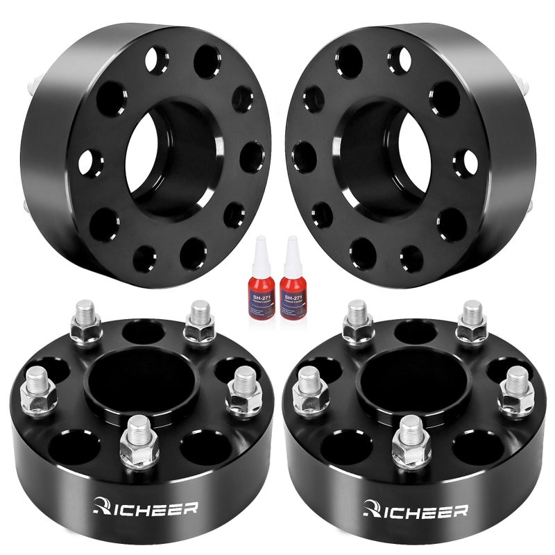 Richeer 2 inch 5x5 Hubcentric Wheel Spacers for 20072018 Wrangler JK 19992010 Grand Cherokee WJ WK 20052010 Commander XK 4PCS 5x127mm Forged Wheel Spacer with 1220 Studs 715mm Hub Bore
